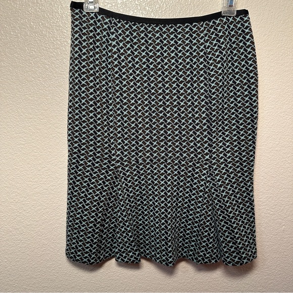 Diane vonFurstenberg Skirt Size 4 Brown Blue - Picture 5 of 10